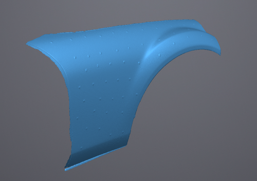 NC1 (2006) Mazda Miata Passenger Side Fender Scan